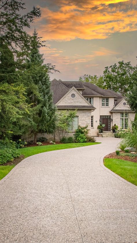 https://akkoltd.com/gallery Simple Driveway Ideas, Exposed Aggregate Concrete Driveway, Home Driveway Ideas, Car In Driveway, Side Of Driveway Landscaping, Parking Court, Driveway Landscaping Ideas, Pebble Driveway, Small Water Feature