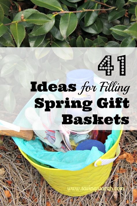 Spring is a great time to celebrate with friends and family by bringing them a spring gift basket. Here are 45 suggestions of items to fill your basket with that will not traumatize your wallet. Spring Gift Basket Ideas, Spring Gift Basket, Gifts For Old People, Spring Scented Candles, Spring Break Gift, Summer Gift Baskets, Spring Baskets, May Baskets, May Day Baskets