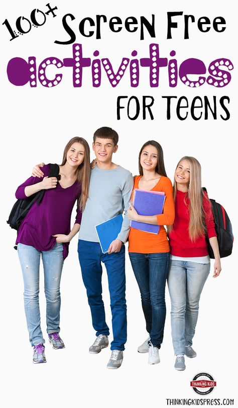 100  Screen Free Activities for Teens   Fun activities for teens that are screen free? It's possible (and healthy) for your teens to engage in screen free activities! via @DanikaCooley Teen Fun, Parenting Girls, Parenting Boys, Screen Free Activities, Activities For Teens, Fitness Video, Fostering Children, Kids Calendar, Screen Free