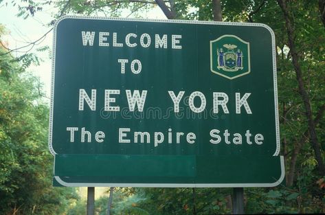 Welcome To New York, City Sign, New York Aesthetic, Florida Georgia, Emergency Room, Green Aesthetic, South Dakota, Empire State, West Virginia