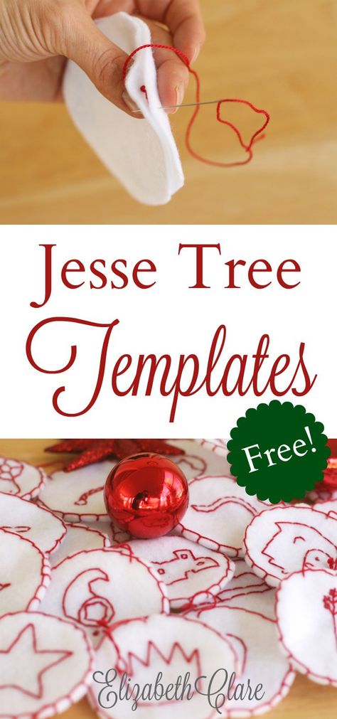 Templates and instructions for free. Heirloom felt Jesse Tree ornaments! Printable Jesse Tree Ornaments, Felt Jesse Tree Ornaments Diy, Diy Jesse Tree Ornaments, Jesse Tree Ornaments Diy Free Printable, Jesse Tree Ornaments Diy, Jesse Tree Printable Ornaments, Jessie Tree Ornaments, Jesse Tree Symbols, Jessie Tree