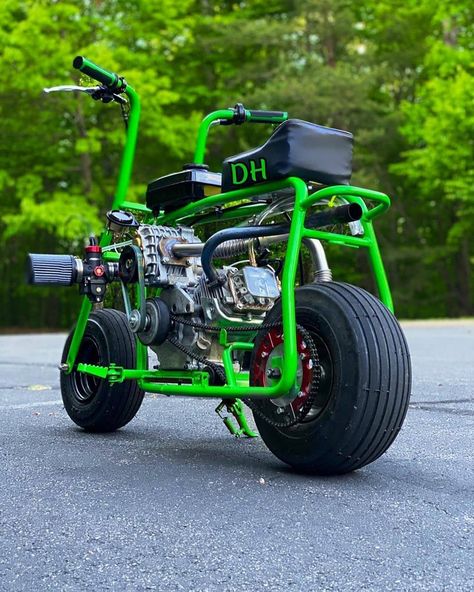 Minibike Custom, Custom Go Karts, Banana Seat Bike, Custom Mini Bike, Vespa Motorcycle, Mini Motorbike, Bicycle Diy, Custom Vehicles, Dirt Bike Racing