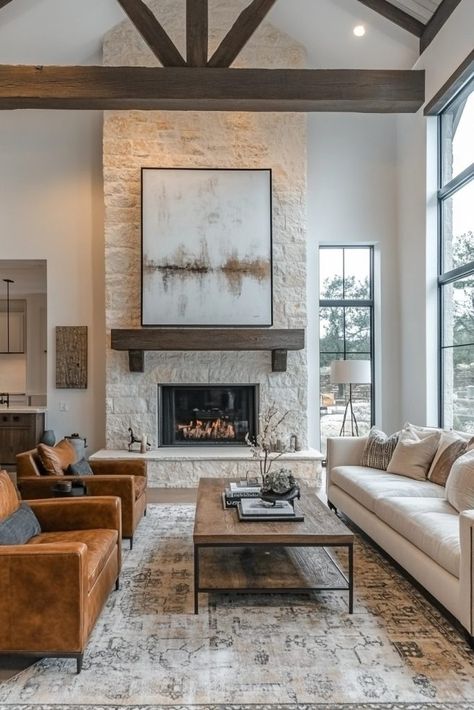 Transitional Living Room Designs, Traditional Contemporary Living Room, Casual Chic Living Room, Rustic Transitional Living Room, Cozy Transitional Living Room, Transitional Great Room, Transitional Living Room Ideas, Cozy Transitional, Spanish Living Room