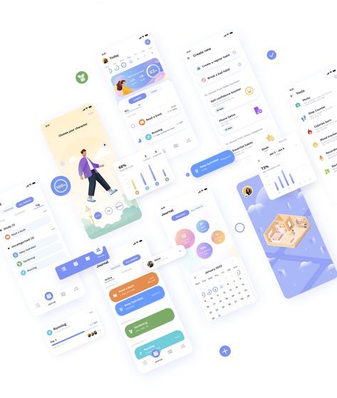 Habit App Design, Habit Tracking App, Statistics App, Health Tracker App, Habit App, Habit Tracker App, Web App Ui Design, Behavior Tracker, Health App Design