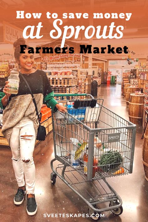 Sprouts Market Must Haves, Sprouts Grocery Store, Sprouts Grocery List, Sprouts Grocery, Vegan Shopping List, Healthy Shopping List, Sprouts Market, Savings Ideas, Farmers Market Recipes