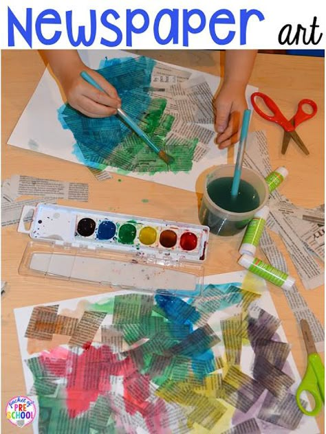 Earth Day Centers, Recycle Preschool, Earth Day Art, Recycling Lessons, April Preschool, Open Ended Art, Recycling Activities, Earth Day Projects, Recycled Crafts Kids