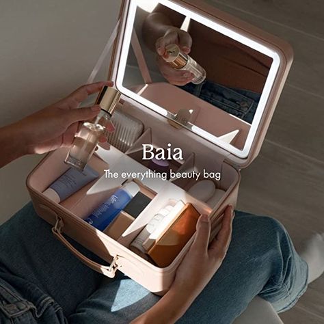 Portable Vanity, Vanity Planet, Mirror Store, Led Makeup Mirror, Makeup Travel Case, Beauty Devices, Travel Beauty, Makeup Bags Travel, Led Mirror