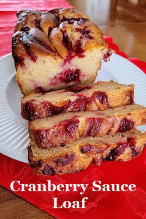 Cranberry Sauce Loaf, Leftover Cranberry Sauce Recipe, Fresh Cranberry Sauce, Cranberry Dessert, Fresh Cranberry, Leftover Cranberry Sauce, Loaf Cake Recipes, Cranberry Sauce Recipe, Frozen Cranberries