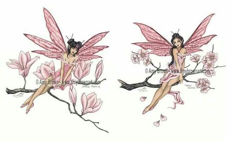 Fairies Tattoo, Dark Fairies, Amy Brown Art, Amy Brown Fairies, Japanese Magnolia, Fairy Tattoo Designs, Elves Fantasy, Amy Brown, Clay Sculptures