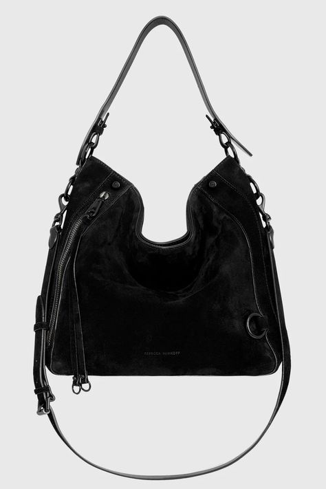 Black Shellac, Matte Black Hardware, Rebecca Minkoff Handbags, Leather Outerwear, Womens Designer Handbags, Black Accessories, Shoe Size Conversion, Pocket Bag, Black Hardware