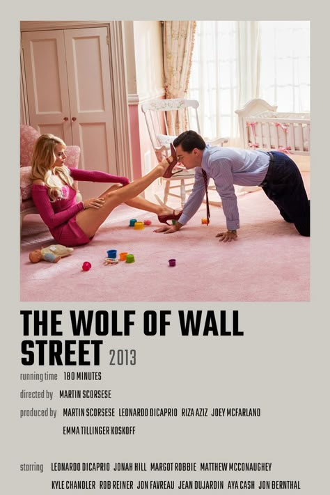 Wolf Of Wall Street Poster, Wall Street Movie, Street Poster, The Wolf Of Wall Street, Movies To Watch Teenagers, New Movies To Watch, Girly Movies, Film Posters Minimalist, Wolf Of Wall Street