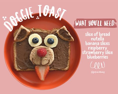 Animal Toast (4 ways!) - Fork and Beans Fun Sandwiches For Kids, Animal Toast, Preschool Cooking, Kid Foods, Kreative Snacks, Animal Cookie, Food Art For Kids, Kids Meal, Vegan Kids