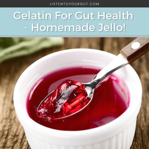 Homemade jello is a really nice alternative texture when all you’re having is liquids. Jello provides gelatin to soothe your mucosal lining. Beef Gelatin Jello, Jello With Gelatin, Unflavored Gelatin Recipes, Beef Gelatin Recipes, Knox Gelatin Recipes, Homemade Gelatin, Benefits Of Gelatin, Homemade Jello, Jello With Fruit