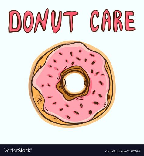 Cartoon Donut, Donut Care, T Shirt Template, Caring Meaning, Funny Posters, Shirt Template, Business Names, Donuts, Adobe Illustrator