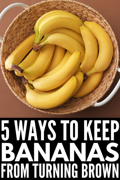 Keep Bananas From Turning Brown, Banana Peel Fertilizer, Ripe Banana Recipes, Smoothies Banana, How To Store Bananas, Banana Storage, Keep Bananas Fresh, Banana Breakfast Recipes, Ripe Banana Recipe