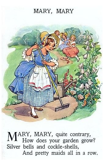 Mary, Mary, quite contrary Mary Mary Quite Contrary, Nursery Rhymes Poems, Old Nursery Rhymes, Mary Quite Contrary, Nursery Rhymes Lyrics, Childrens Poems, Nursery Songs, British Lifestyle, Childrens Poetry