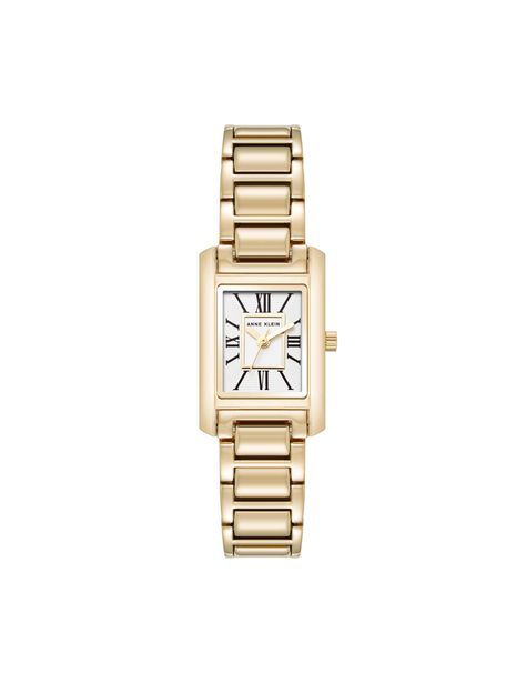 Anne Klein Gold-Tone Classic Rectangular Roman Numeral Watch Golden Watch Women, Xmas Gift Guide, Rectangle Watch, Nice Watch, Sparkling Jewelry, Winter Shopping, Gold Watches, Goal Digger, Gold Watches Women