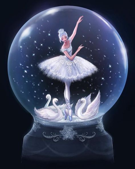 Disney Nutcracker, Ballet Nutcracker, Ballet Illustration, Ballerina Illustration, Ballerina Wedding, Art Ballerina, Beautiful Swan, Lake Art, Mermaid Print