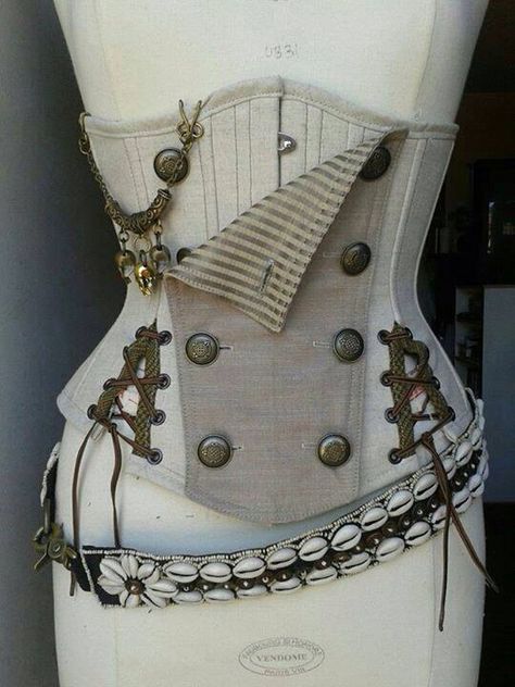 Glorious underbust Steampunk Outfits, Gothic Type, Moda Steampunk, Corset Steampunk, Mode Steampunk, Mode Tips, Fashion Fantasy, Steampunk Corset, Steampunk Cosplay