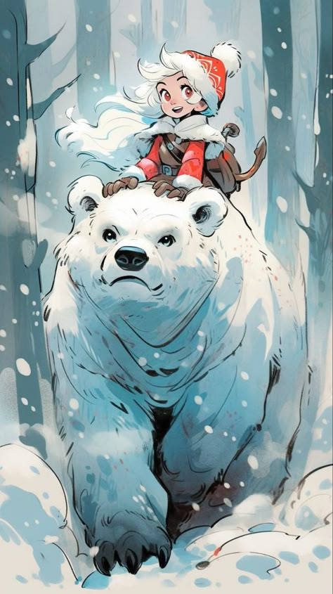 Ice Bear Drawing, North Pole Illustration, Bear Fanart, Art Observation, Character Designing, Cartoon Doodle, Concept Art Tutorial, Dnd Ideas, Animal Character