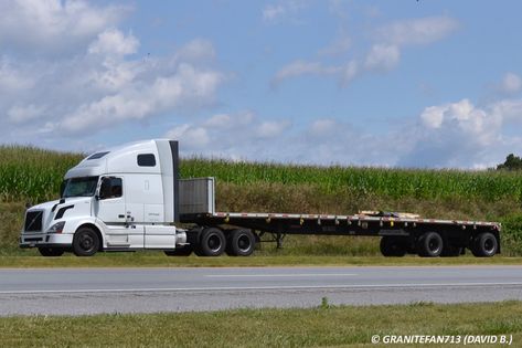 UPS Freight Volvo VNL670 with a Flatbed | Trucks, Buses, & Trains by granitefan713 | Flickr Truck Pics, Flatbed Truck, Truck Flatbeds, Volvo Trucks, Semi Truck, Truck Driver, Semi Trucks, Buses, Volvo