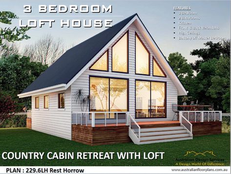 2 Bedroom With Loft Cabin, Small Mountain Cabin Floor Plans, 3 Bedroom Cabin Plans, Cottage Plans With Loft, Small Three Bedroom House Plans, Cabins With Loft, Cabin With Loft Floor Plans, Cabin Floorplan, Floor Plans Cabin