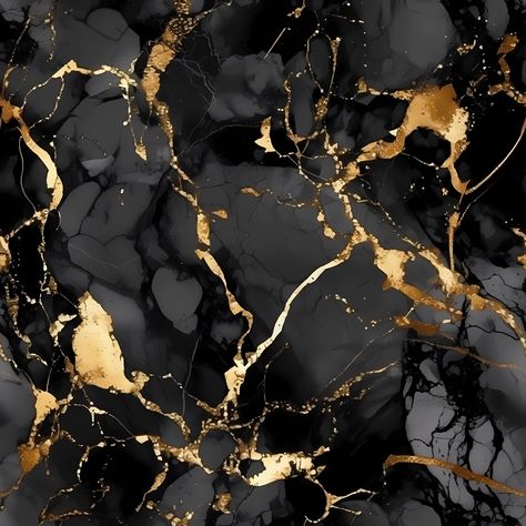 Immerse yourself in luxury with our Marble Black & Gold Patterns. This package includes 20 unique seamless patterns, perfect for enhancing any design project. Its rich, dark tones and lustrous gold detailing emulate the natural elegance of marble, making it an ideal choice for scrapbooking, background designs, wallpapers, and more. All patterns are available for commercial use. Explore these stunning patterns in detail at our Etsy shop, Flingor, and elevate your designs with a touch of opulence. Marbles Wallpapers, Black Marble Texture Dark, Luxury Marble Texture Seamless, Black Gold Marble Wallpaper, Black And Gold Marble Background, Black Marble With Gold Veins, Luxury Pattern Design, Dark Gold Background, Luxury Gold Background