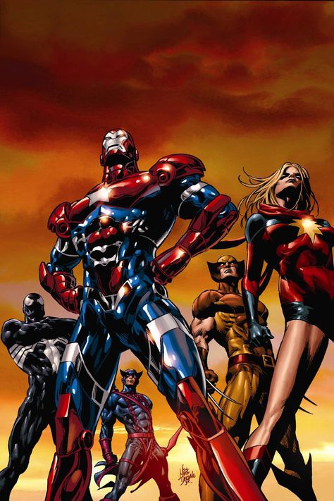 Dark Avengers #1 2nd Printing Art by Comic Artist Mike Deodato #Comics #Illustration #Drawing Dark Avengers, Iron Patriot, Mike Deodato, Avengers 1, Avengers Art, Avengers Comics, Arte Dc Comics, Marvel Vs Dc, Marvel Comics Art