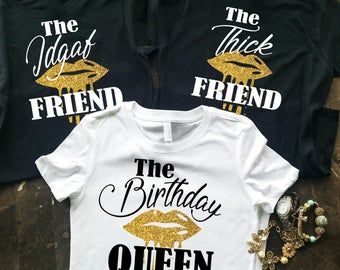 Quinnetra Caldwell on Etsy Adult Birthday Shirts, Bday Shirts, Birthday Tops, Birthday Group Shirts, 30th Birthday Ideas For Women, Bday Shirt, Birthday Squad Shirts, Dripping Lips, 40th Birthday Shirts