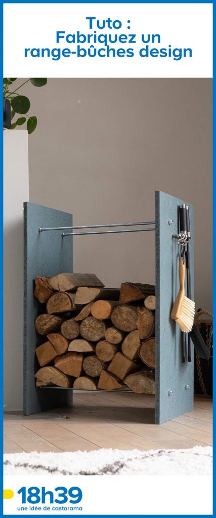 Tutoriel : Construire un range-bûches intérieur design en bois pour 40 euros Indoor Log Storage Ideas, Indoor Log Storage, Range Bûches, Firewood Storage Outdoor, Range Buche, Firewood Storage, Workshop Organization, Ikea Diy, Wood Storage