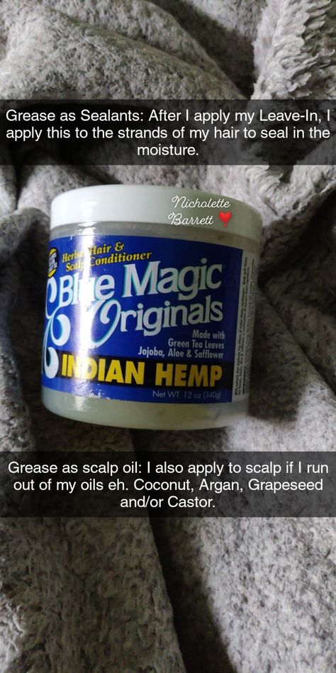 Hair Grease is not the devil when it comes to natural hair, well not for everyone hair type. Thicker or coarser hair textures, like mine prefers hair grease. Grease Natural Hair, Grease For Hair Growth, Protective Style Relaxed Hair, Hair Grease For Growth, Hair Grease For Natural Hair Growth, Blue Magic Hair Grease Growth, Texturizer On Natural Hair 4c, Low Porosity 4c Hair, Hair Grease For Natural Hair