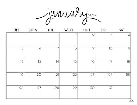 January 2025 Calendars - 107 FREE Printables | Printabulls Memorial Day Coloring Pages, Summer Calendar, January Calendar, Monthly Printable, Calendar Layout, Monthly Calendars, Monthly Calendar Template, Thanksgiving Coloring Pages, 2025 Calendar