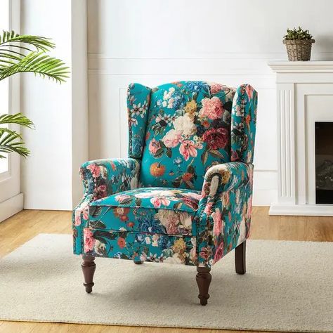 Wingback chair living room