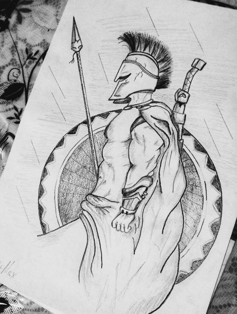 Greek God Sketch, Greece Drawing, Greek Drawing, Batman Art Drawing, Soldier Drawing, Legend Drawing, Warrior Drawing, Fall Drawings, Art Sketches Pencil