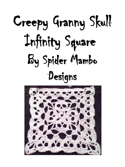 Crochet Skull Wall Hanging, Crochet Skull Patterns Diagram, Granny Skull Square Patterns, Crochet Cuff Pattern, What Can I Make With Granny Squares, Bat Granny Square Pattern, Creepy Granny Square, Spooky Granny Square Pattern, Gothic Granny Square Crochet Pattern