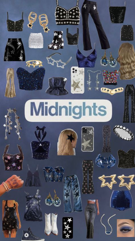 Taylor Swift Eras Midnight, Eras Outfit Ideas Midnights, Taylor Swift Eras Tour Outfits Midnight, Swift Midnights Outfit, Era Tour Midnights Outfit, Blue Taylor Swift Outfits, Taylor Swift Inspired Outfits Midnight, Taylor Swift Eras Outfits Midnights, Eras Outfits Midnights