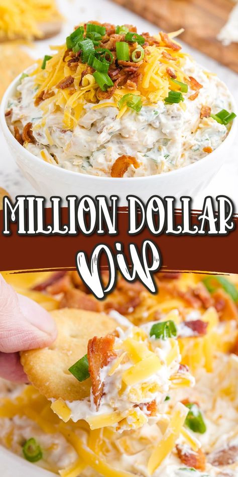 Best Chip Dip, Million Dollar Dip, Chip Dip Recipes, Cold Dip Recipes, Homemade Dips, Delicious Dips Recipes, Best Chips, Appetizer Dishes, Dip Recipes Easy