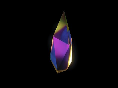 3D Iridescent Crystal - Tutorial by Klarens Malluta Clubbing Background, 3d Mograph, 3d Iridescent, Crystal Tutorial, Scrying Crystal, Crystal Logo, 3d Crystal, Iridescent Crystal, Event Branding