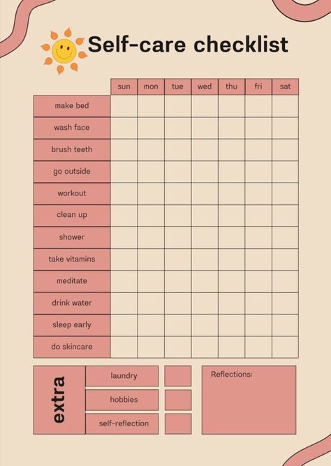 Weekly Self-care Checklist - Etsy #to #Ultimate #Creating #Cleaning #Trends #Tidy #The #HomeTrends #Ultimate #Schedule #for #a #Home #a #Guide #Cleaning Self Care List, School Routine For Teens, Daily Routine Planner, Self Care Checklist, Study Planner Printable, Bullet Journal Ideas Templates, Bullet Journal Mood Tracker Ideas, Bulletin Journal Ideas, Daily Checklist