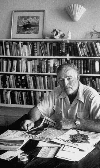 The Libraries of Famous Men: Ernest Hemingway  Tackle Hemingway's reading list this spring. Ernest Hemingway, Cuba, A Man, Books