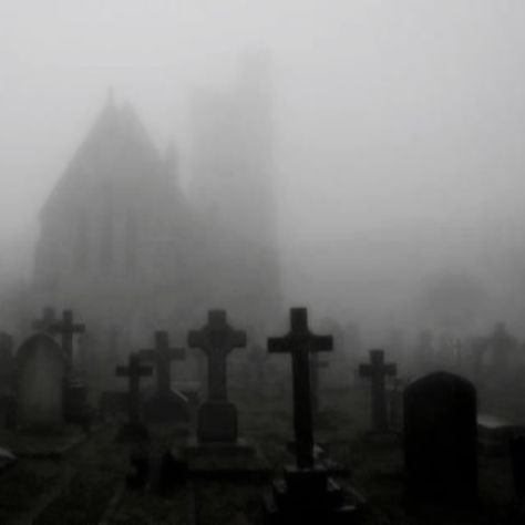 Gothic Church, Old Cemeteries, Gothic Aesthetic, Goth Aesthetic, The Fog, Dark Photography, Ghost Stories, Night Aesthetic, Graveyard