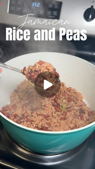 Red Beans And Rice Jamaican, Trinidad Rice And Peas, Jamaican Peas And Rice Coconut Milk, Rice And Peas Jamaican Canned Beans, Jamaican Red Beans And Rice Recipe, Jamaican Rice And Peas With Canned Beans, Jamaican Beans And Rice, Jamaican Rice And Beans Recipe, Jamaican Rice And Beans