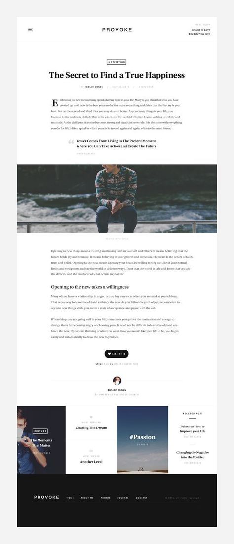 I'm in love with this simple blog layout with large photos and titles. Blog Webpage Design, Minimalist Blog Design, Blogs Ui Design, Website Article Design, Blogs Website Design, Article Website Design, Website Blog Design Layout, Web Article Design, Blog Post Design Inspiration