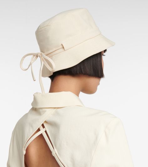 Jacquemus - Le Bob Gadjo canvas bucket hat | Mytheresa Together We Can, Designer Brands, Fall In Love, Bucket Hat, Saint Laurent, In Love, Couture, Luxury Fashion, Hats