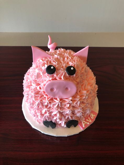 Pig Smash Cake 1st Birthdays, Pig Smash Cake, Cake Animals, Cow Birthday Cake, Pig Birthday Cakes, Animal Themes, Cake Classes, Pig Cake, Book Cake