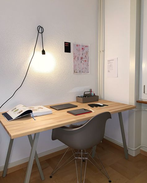 IKEA GERTON, HAY LOOP STAND FRAME, EAMES VITRA CHAIR Hay Loop Stand, Hay Loop, Vitra Chair, Office Interior, Home Office Decor, Corner Desk, Office Desk, Office Decor, Home Office