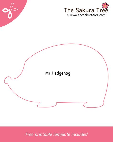 Hedgehog Craft Template, Hedgehog Free Printable, Hedgehog Printable Template, Hedgehog Crafts Preschool, Hedgehog Crafts For Preschoolers, Felt Hedgehog Pattern Free, Free Hedgehog Template, Hedgehog Patterns Free, Hedgehog Svg Free