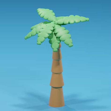 Cartoon Palm Tree 3D model by PhilipStorm | 3DOcean Cartoon Palm Tree, Rosé Model, Rhino 3d, Best Blenders, Blender Tutorial, World Globe, 3d Artist, A Cartoon, Cinema 4d