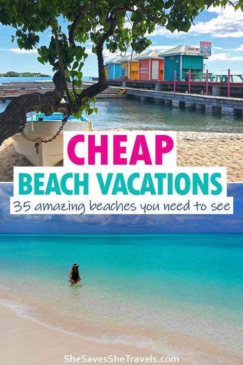 35 Cheapest Beach Vacations: Swoon-worthy Destinations You Need to See Affordable Beach Vacations, Usa Vacation Destinations, Best Tropical Vacations, Tropical Vacation Destinations, Cheap Beach Vacations, Cheap Family Vacations, Usa Summer, Cheap Vacation, Vacation Locations