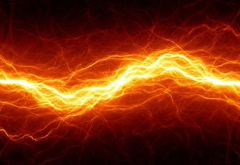 A bolt of red-yellow-orange electricity Electrical Background, Golden Lightning, Lightning Background, Background Eraser, City Background, Lightning Storm, Abstract Pictures, Strange Photos, Creative Background